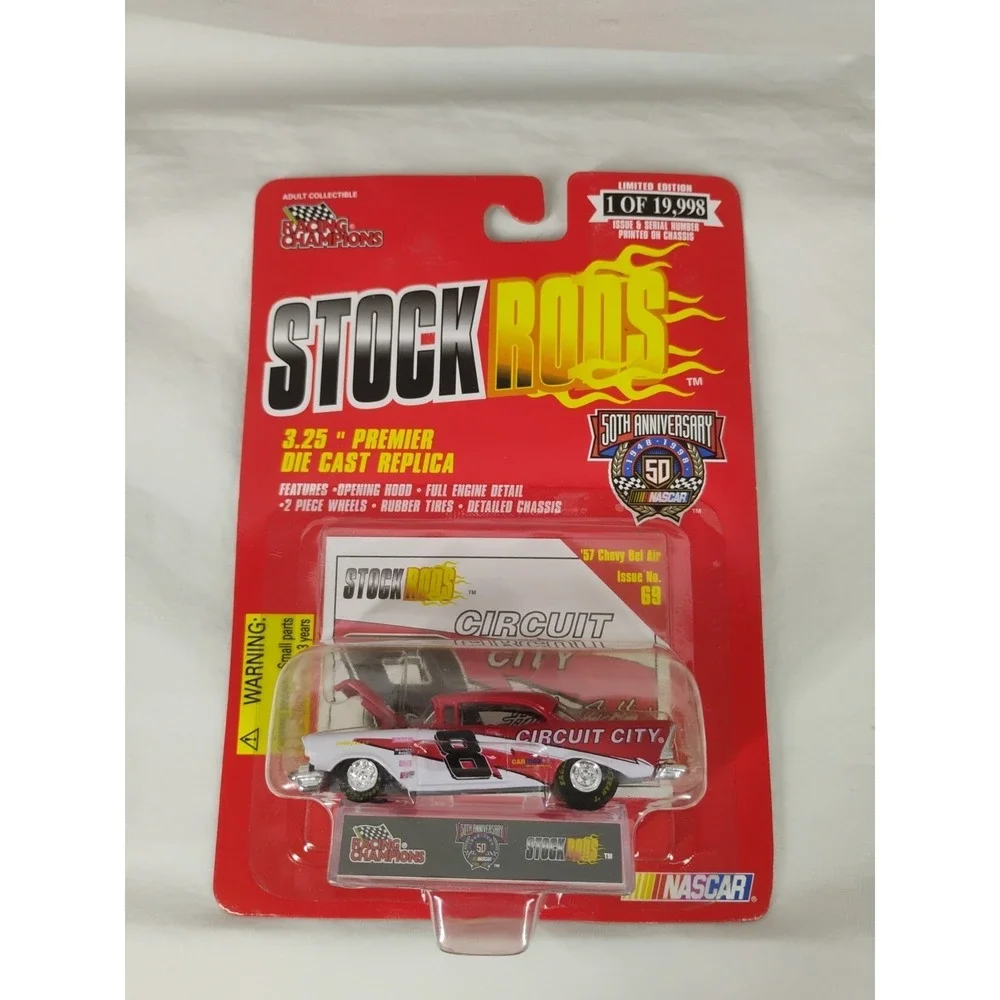 1998 NASCAR Stock Rods #69 Circuit City '57 Chevy Bel Air #8 Hut Stricklin